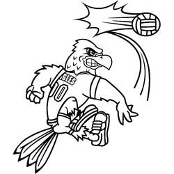 Dessin à colorier: Volley-ball (Sports) #218839 - Coloriages à Imprimer Gratuits