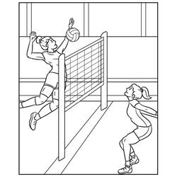 Dessin à colorier: Volley-ball (Sports) #218841 - Coloriages à Imprimer Gratuits