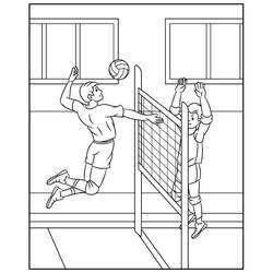 Dessin à colorier: Volley-ball (Sports) #218842 - Coloriages à Imprimer Gratuits