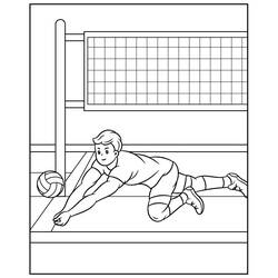 Dessin à colorier: Volley-ball (Sports) #218850 - Coloriages à Imprimer Gratuits