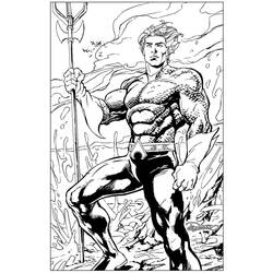 Dessin à colorier: Aquaman (Super-héros et Super-vilains) #184372 - Coloriages à Imprimer Gratuits