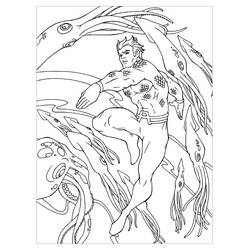 Coloriage gratuit Aquaman (Super-héros et Super-vilains) #184384 à colorier aux crayons