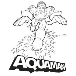Coloriage Aquaman (Super-héros et Super-vilains) #184398 à imprimer et colorier