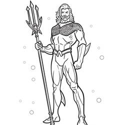 Coloriage Aquaman (Super-héros et Super-vilains) #220113, dessin gratuit prêt à imprimer