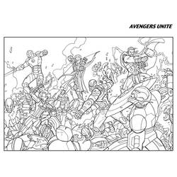 Dessin à colorier: Avengers (Super-héros et Super-vilains) #179202 - Coloriages à Imprimer Gratuits