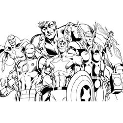 Dessin à colorier: Avengers (Super-héros et Super-vilains) #179217 - Coloriages à Imprimer Gratuits