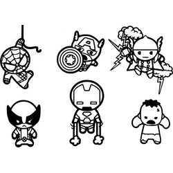 Dessin à colorier: Avengers (Super-héros et Super-vilains) #179221 - Coloriages à Imprimer Gratuits