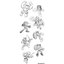 Dessin à colorier: Avengers (Super-héros et Super-vilains) #74060 - Coloriages à Imprimer Gratuits
