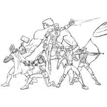 Dessin à colorier: Avengers (Super-héros et Super-vilains) #74085 - Coloriages à Imprimer Gratuits