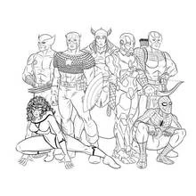Dessin à colorier: Avengers (Super-héros et Super-vilains) #74104 - Coloriages à Imprimer Gratuits