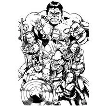 Dessin à colorier: Avengers (Super-héros et Super-vilains) #74108 - Coloriages à Imprimer Gratuits