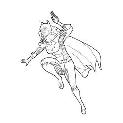 Dessin à colorier: Batgirl (Super-héros et Super-vilains) #205813 - Coloriages à Imprimer Gratuits