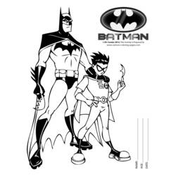 Dessin à colorier: Batman (Super-héros et Super-vilains) #76862 - Coloriages à Imprimer Gratuits