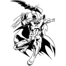 Coloriage Batman (Super-héros et Super-vilains) #76876, dessin gratuit prêt à imprimer