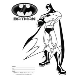Dessin à colorier: Batman (Super-héros et Super-vilains) #76922 - Coloriages à Imprimer Gratuits
