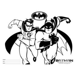 Dessin à colorier: Batman (Super-héros et Super-vilains) #76988 - Coloriages à Imprimer Gratuits