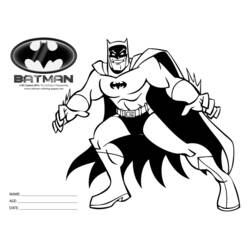Dessin à colorier: Batman (Super-héros et Super-vilains) #77138 - Coloriages à Imprimer Gratuits