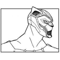 Dessin à colorier: Black Panther (Super-héros et Super-vilains) #176298 - Coloriages à Imprimer Gratuits