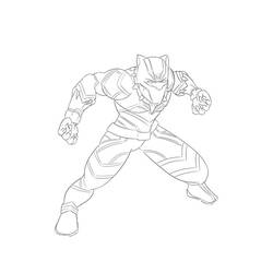 Dessin à colorier: Black Panther (Super-héros et Super-vilains) #176312 - Coloriages à Imprimer Gratuits