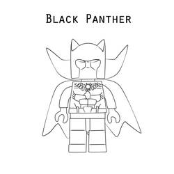 Dessin à colorier: Black Panther (Super-héros et Super-vilains) #176316 - Coloriages à Imprimer Gratuits