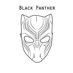 Dessin à colorier: Black Panther (Super-héros et Super-vilains) #176317 - Coloriages à Imprimer Gratuits