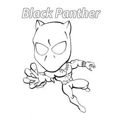 Dessin à colorier: Black Panther (Super-héros et Super-vilains) #176318 - Coloriages à Imprimer Gratuits