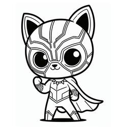 Dessin à colorier: Black Panther (Super-héros et Super-vilains) #219834 - Coloriages à Imprimer Gratuits