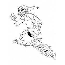 Dessin à colorier: Bouffon Vert (Super-héros et Super-vilains) #214047 - Coloriages à Imprimer Gratuits