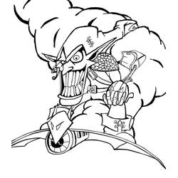 Dessin à colorier: Bouffon Vert (Super-héros et Super-vilains) #214049 - Coloriages à Imprimer Gratuits