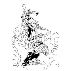 Dessin à colorier: Bouffon Vert (Super-héros et Super-vilains) #214051 - Coloriages à Imprimer Gratuits