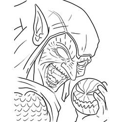 Dessin à colorier: Bouffon Vert (Super-héros et Super-vilains) #214062 - Coloriages à Imprimer Gratuits