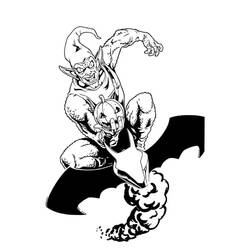 Dessin à colorier: Bouffon Vert (Super-héros et Super-vilains) #214065 - Coloriages à Imprimer Gratuits