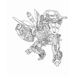 Dessin à colorier: Bumblebee (Super-héros et Super-vilains) #185124 - Coloriages à Imprimer Gratuits