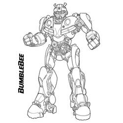 Dessin à colorier: Bumblebee (Super-héros et Super-vilains) #185131 - Coloriages à Imprimer Gratuits