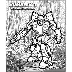 Dessin à colorier: Bumblebee (Super-héros et Super-vilains) #185135 - Coloriages à Imprimer Gratuits