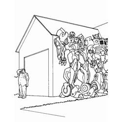 Dessin à colorier: Bumblebee (Super-héros et Super-vilains) #185136 - Coloriages à Imprimer Gratuits