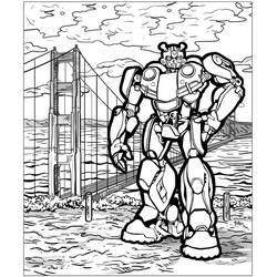 Dessin à colorier: Bumblebee (Super-héros et Super-vilains) #185138 - Coloriages à Imprimer Gratuits