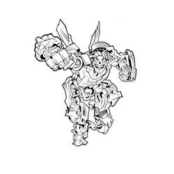 Dessin à colorier: Bumblebee (Super-héros et Super-vilains) #185143 - Coloriages à Imprimer Gratuits