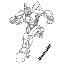 Dessin à colorier: Bumblebee (Super-héros et Super-vilains) #185145 - Coloriages à Imprimer Gratuits