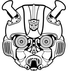 Dessin à colorier: Bumblebee (Super-héros et Super-vilains) #185147 - Coloriages à Imprimer Gratuits