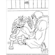 Coloriage Captain America (Super-héros et Super-vilains) #76730 à imprimer et colorier