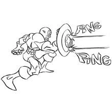 Coloriage Captain America (Super-héros et Super-vilains) #76779 à imprimer et colorier