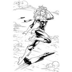 Dessins à colorier: Captain Marvel - Coloriages à Imprimer Gratuits