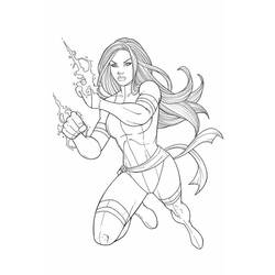 Dessin à colorier: Captain Marvel (Super-héros et Super-vilains) #200054 - Coloriages à Imprimer Gratuits