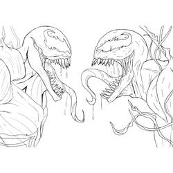 Dessin à colorier: Carnage (Super-héros et Super-vilains) #209387 - Coloriages à Imprimer Gratuits