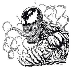 Dessin à colorier: Carnage (Super-héros et Super-vilains) #209388 - Coloriages à Imprimer Gratuits