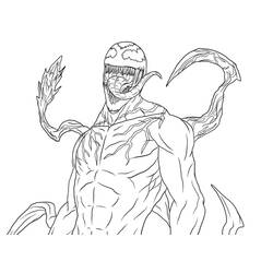 Dessin à colorier: Carnage (Super-héros et Super-vilains) #209389 - Coloriages à Imprimer Gratuits