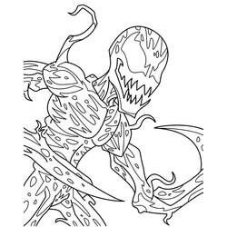 Dessin à colorier: Carnage (Super-héros et Super-vilains) #209397 - Coloriages à Imprimer Gratuits