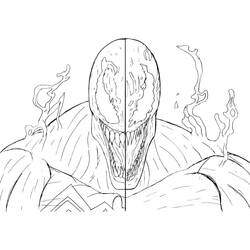 Dessin à colorier: Carnage (Super-héros et Super-vilains) #209399 - Coloriages à Imprimer Gratuits