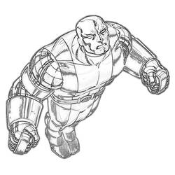 Dessin à colorier: Colossus (Super-héros et Super-vilains) #82919 - Coloriages à Imprimer Gratuits